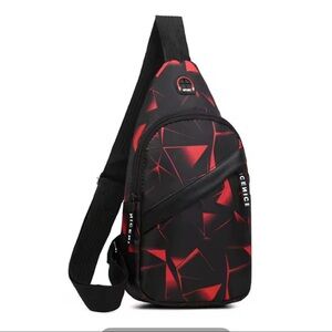 Red and Black Women's Sling Bag